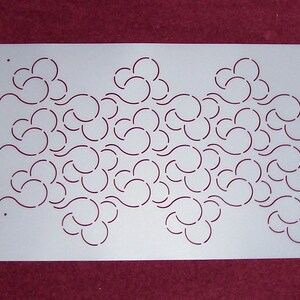 3.5" Rows Billowy Overall Quilt Stencil Stipple (QC# HS306)