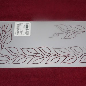 2" Meandering Leaves Border & Corner Quilt Stencil (LD3) Plus Filler