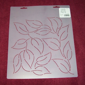 10" Meandering Leaves Stipple Quilt Stencil (QC# LD2)