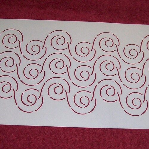 2 Clamshell Quilt Stencil Stipple 1131 8 X Etsy