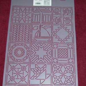 13" x 17" Wholecloth #1 Quilt Stencil (BS226)