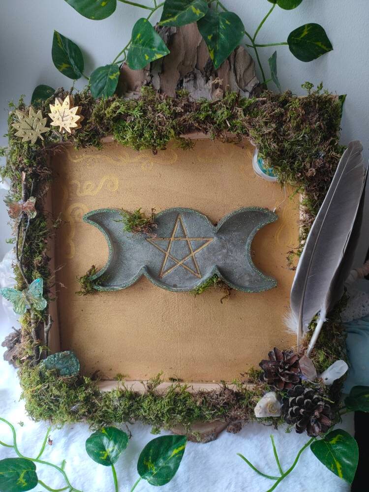 Cadre Lumineux Nature Triple Lune