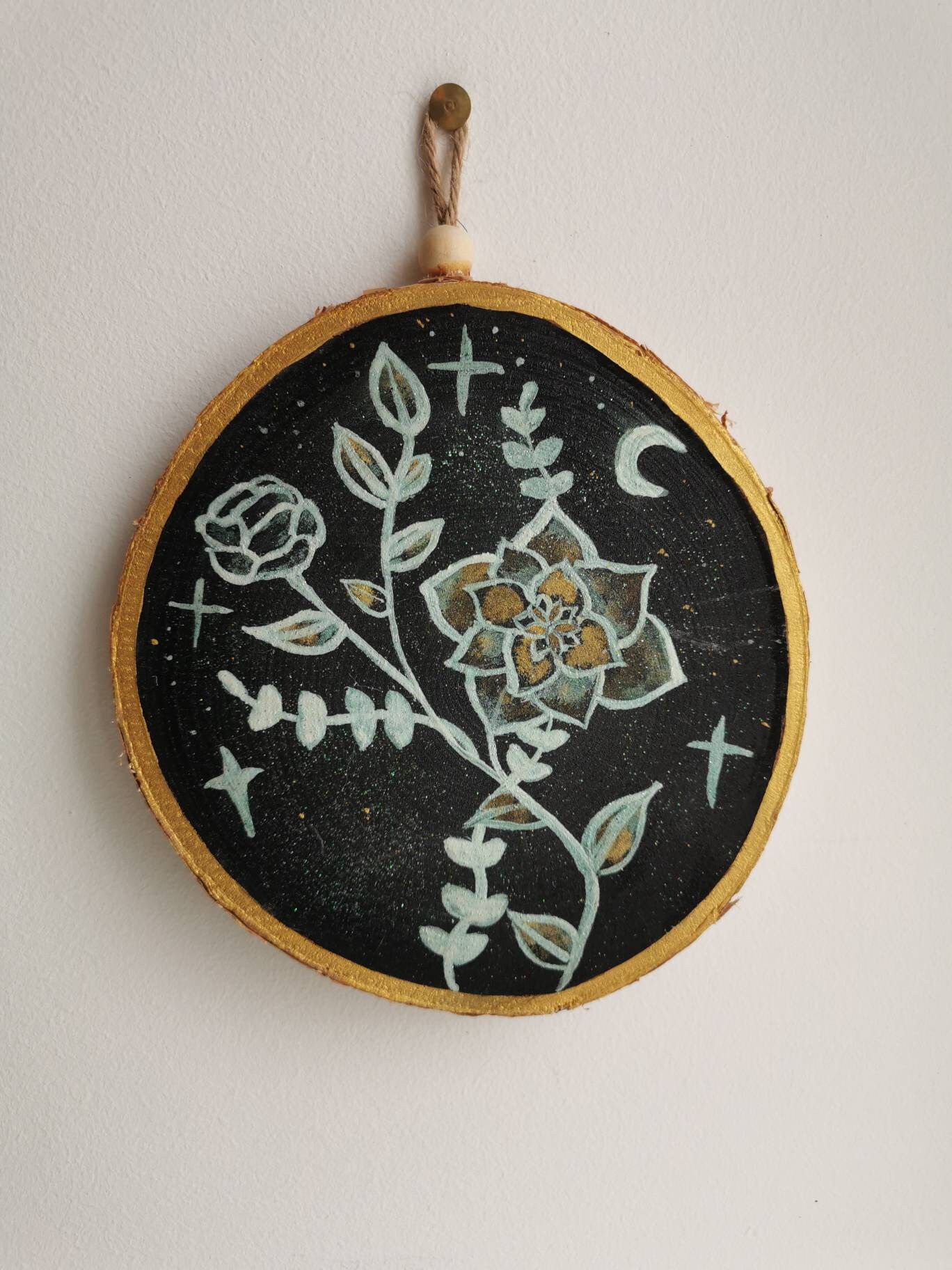 Peinture Fleur Lunaire