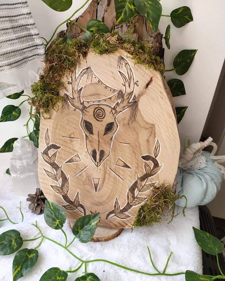 Pyrogravure Cernunnos
