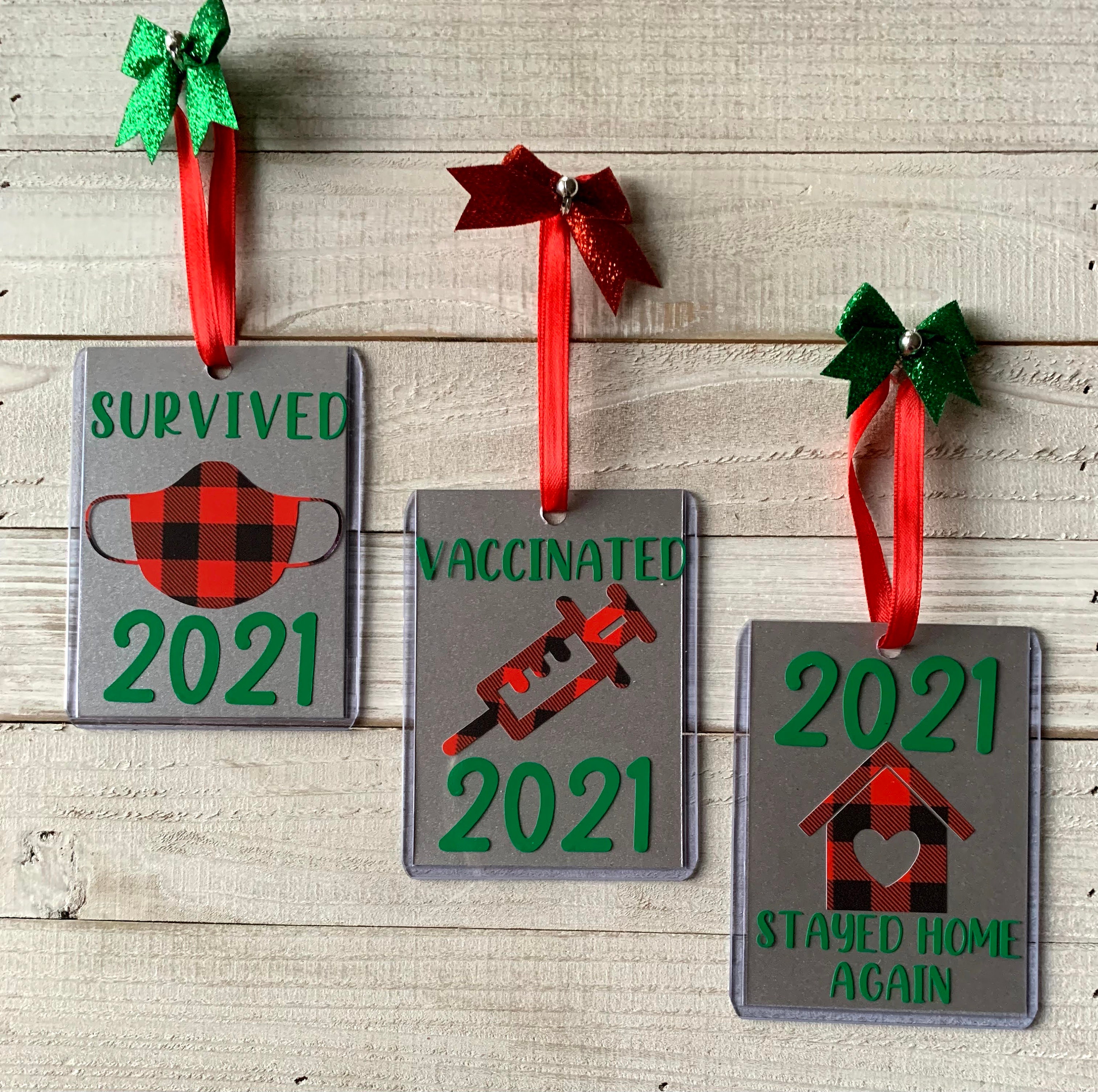 Quarantine Christmas Ornaments, Upcycled Christmas Ornaments, Corona …