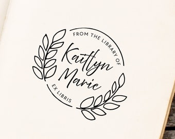 Teacher Library Stamp,Custom Teacher Library Stamp From the Library of Stamp,Personalized Library Stamp BI 15
