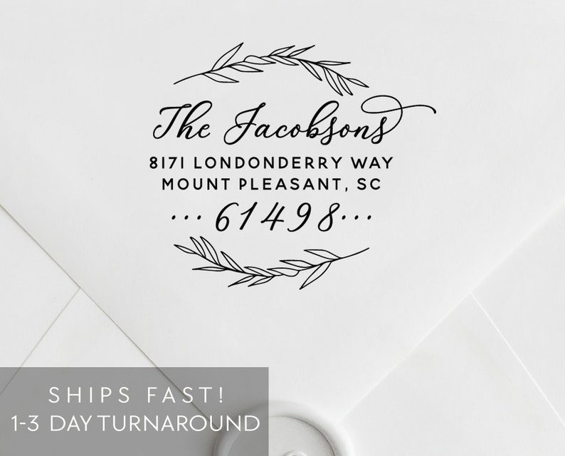 Family Address Stamp Return Address Stamp Self Inking Custom Etsy