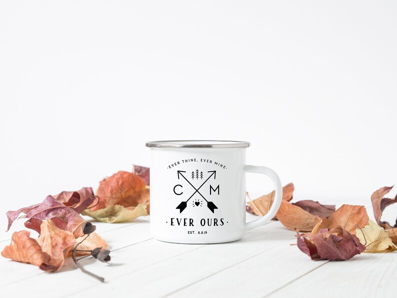 Wedding Favor Mugs Camp Mug Mountain Wedding Camping Mug Etsy