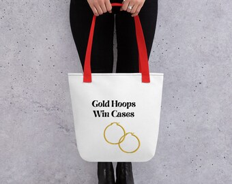 Gold Hoops, Tote Bag