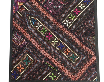 Indi Boho Sari Tapestry Wall Hanging Banjara Embroidered Wall Decor Indian Throw Patchwork