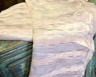 2 Crinkled Curtain Panel Drapes, Light Pink Curtains, Tab Top Curtains, Bedroom Window Treatment, Living Room, Farmhouse Decor 108