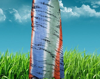 Womens Tie Dye Wrap Skirt, Long A Line Skirt, Cool Tie Dye Design, Eco-friendly Dyeing, Maxi Wrap Skirts One size