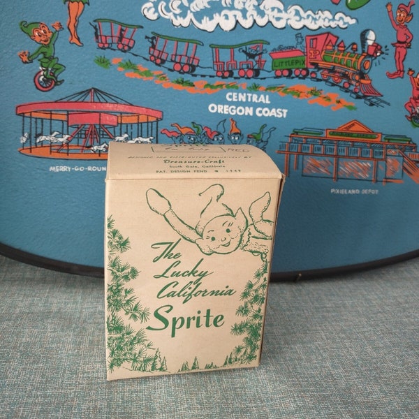 Treasure Craft Lucky Sprite "I'm Impy" Red Pixie BOX ONLY - Vintage Treasure Craft Packaging - Vintage Figurine