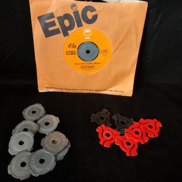 Vinyl Records - 45 RPM Adapters - 1950s-1970s - Metal Webster Chicago 45 RPM Adapters - LPs - Music - Stereo - Turntable - Vintage Records