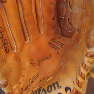 Jim Rice Wilson Pro Special A2157 Snap Action Baseball Glove - Vintage Leather Baseball Glove