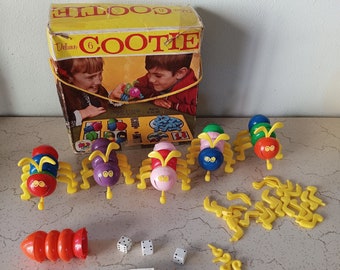 Vintage 1971 Cootie Game with Original Box - Board Game- Vintage Toys