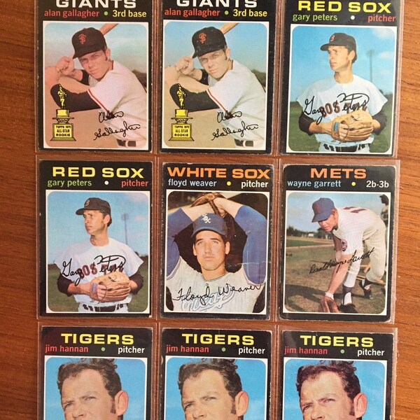 Baseball Card Lot Etsy