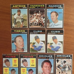 1971 Topps Baseball Series 3 Lot 3