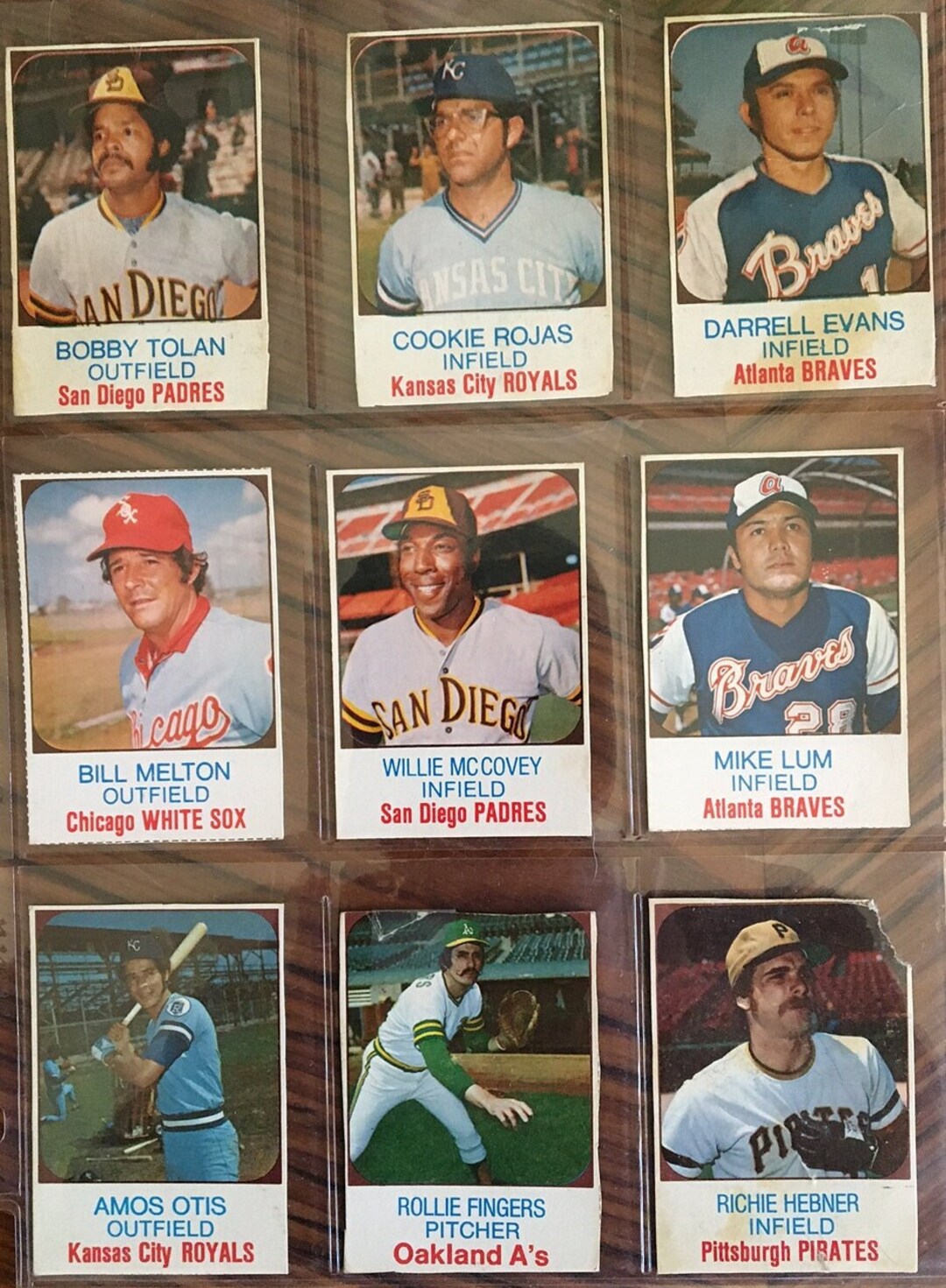 Vintage 1975 Hostess Baseball Cards. Lot of 11 Cards. Poor Good Condition. Hall of Famers Willie