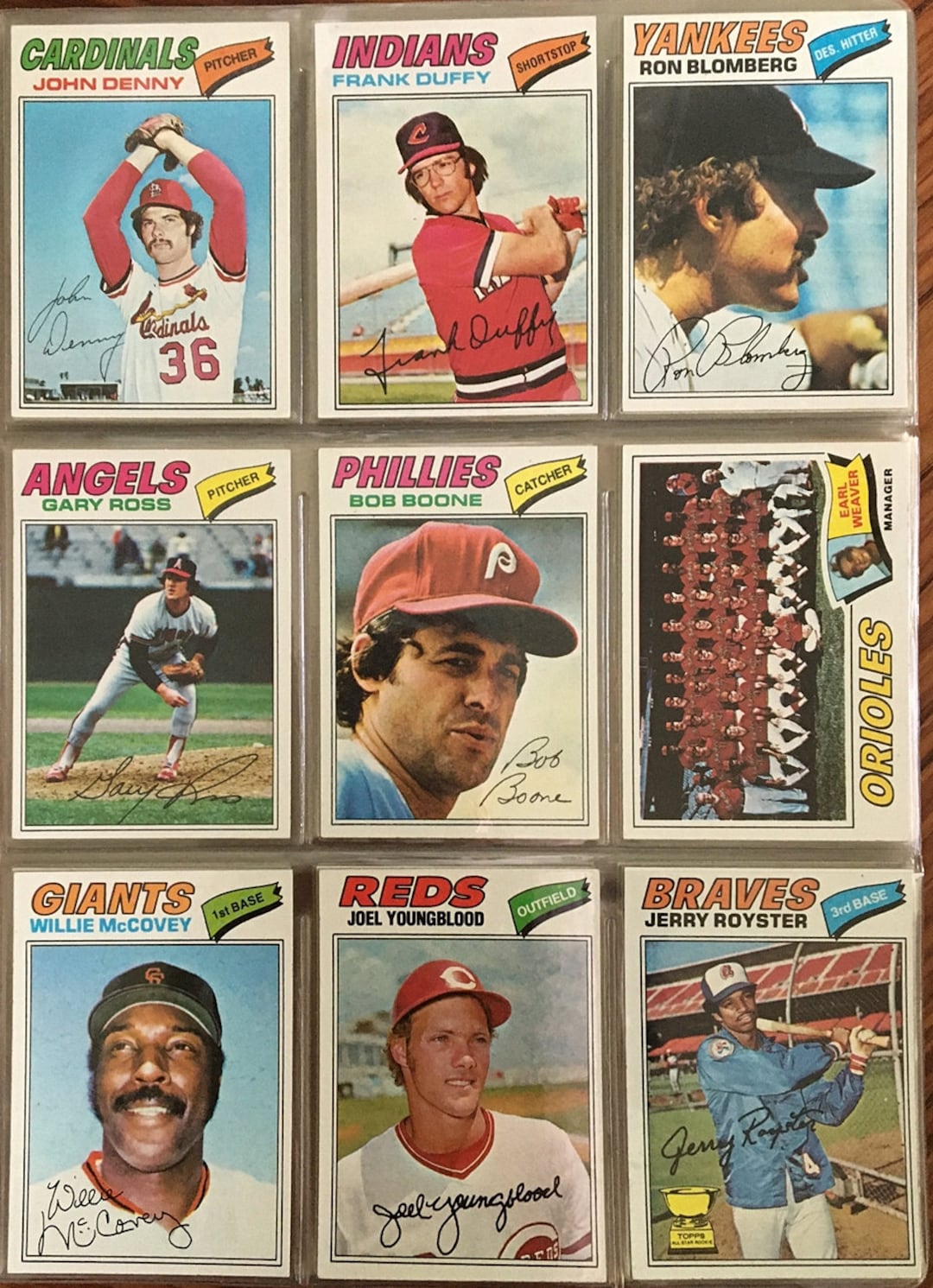 1977 Topps #650 Nolan Ryan California Angels Baseball Card NM o/c