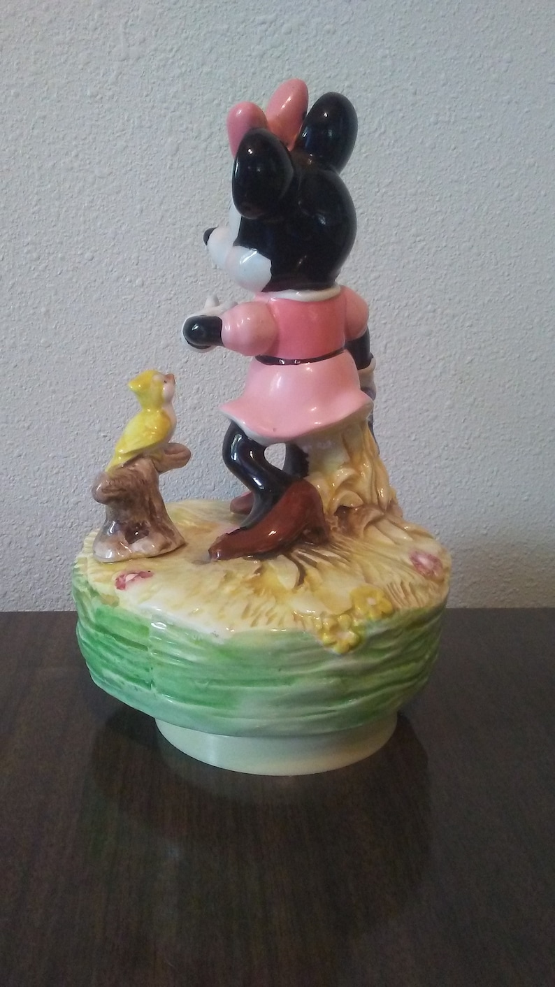 Vintage Walt Disney Schmid Minnie Mouse Wind Up Music Box | Etsy