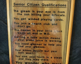 Funny Senior Citizen Sayings For A Sexy Senior Citizen Gag Gift Perfect For Birthday | Etsy