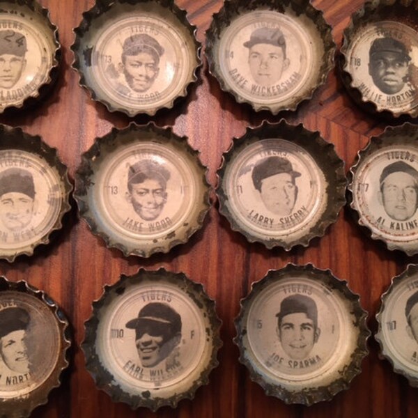 Baseball Bottle Cap Etsy