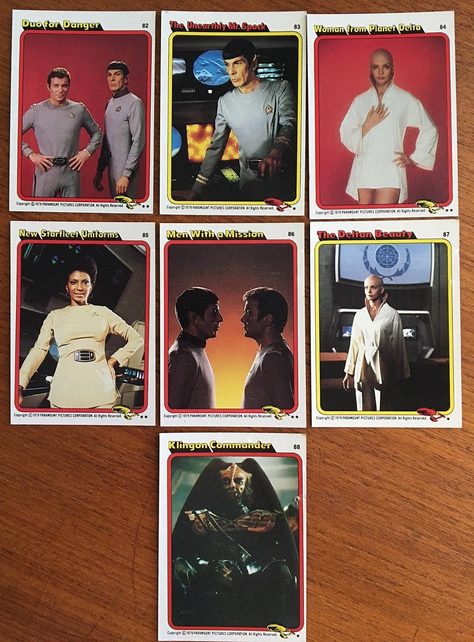Vintage 1979 Topps Star Trek - the Movie Trading Cards - Complete