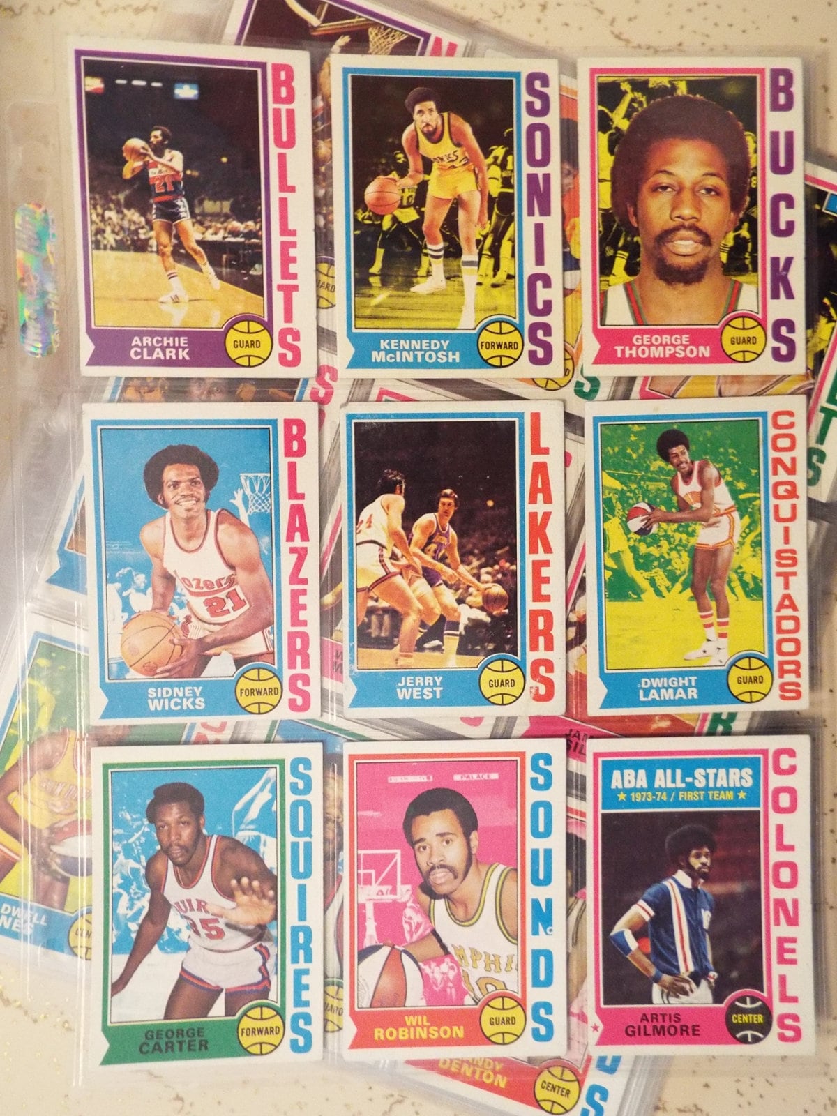 Vintage 1974 Topps Basketball Cards. Lot of 255 Cards. Etsy