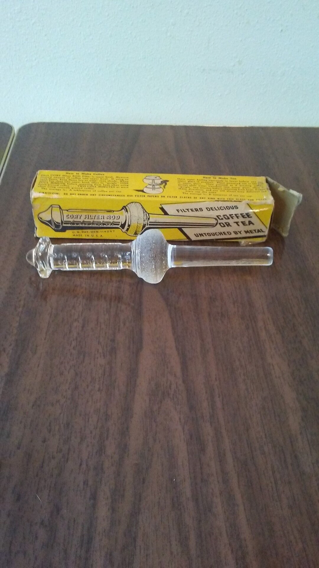 NOS Replacement Cory Glass Filter Rod for Coffee Pots or Etsy