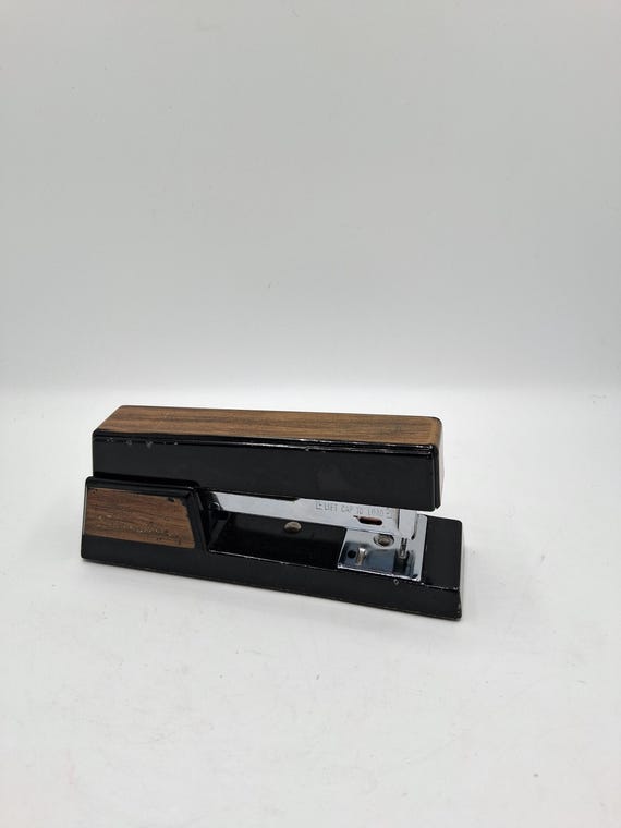Swingline Stapler With Faux Wood No 737 - Vintage Office Supplies