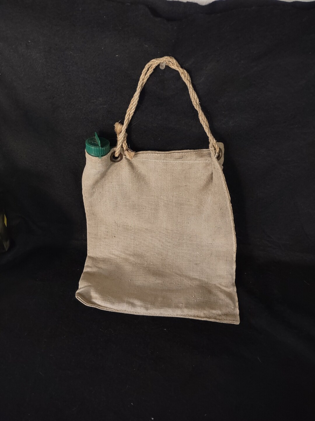 Vintage Canvas Water Bag for Camping, Horseback Riding, Etc. Water