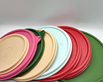 Replacement Tupperware Lids in Multiple Colors and Sizes (Round)