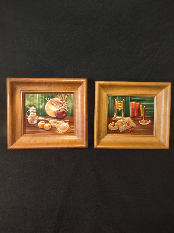 1960s Coppercraft Wall Hanging: Pressed Copper Art in Maple Frame