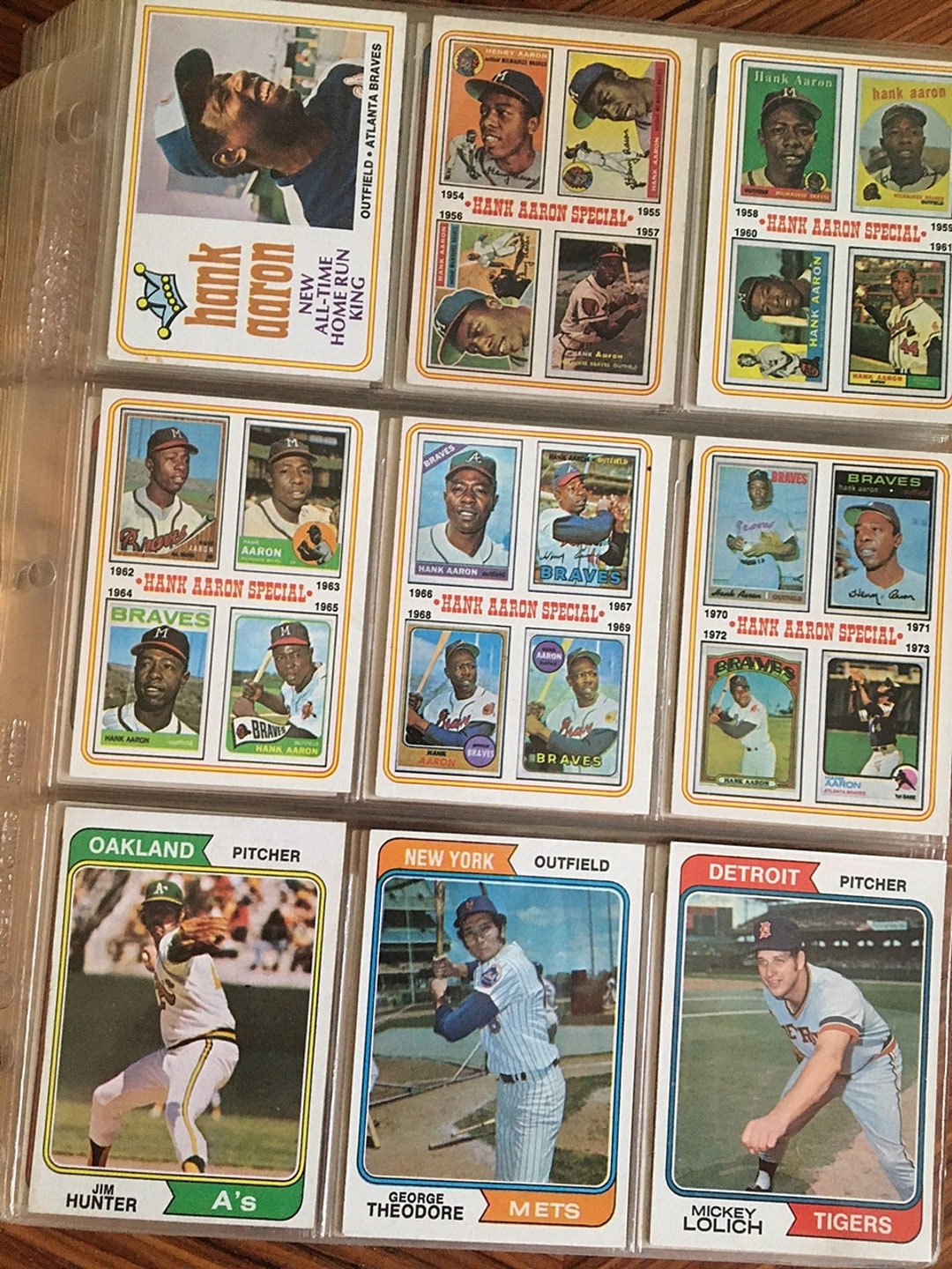 Vintage 1974 Topps Baseball Cards. Lot of 132 Cards. Original Owner