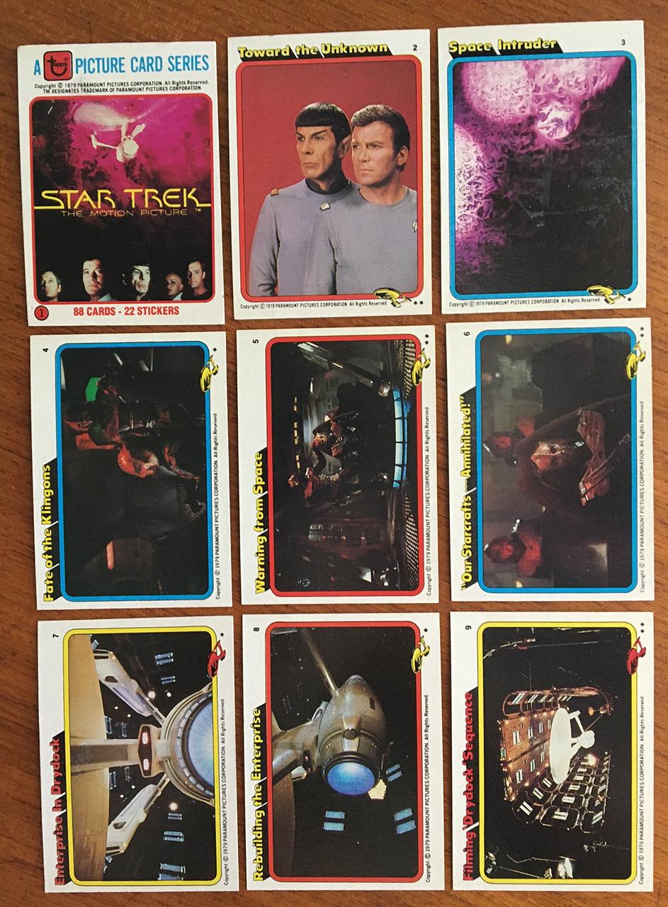 Vintage 1979 Topps Star Trek - the Movie Trading Cards - Complete