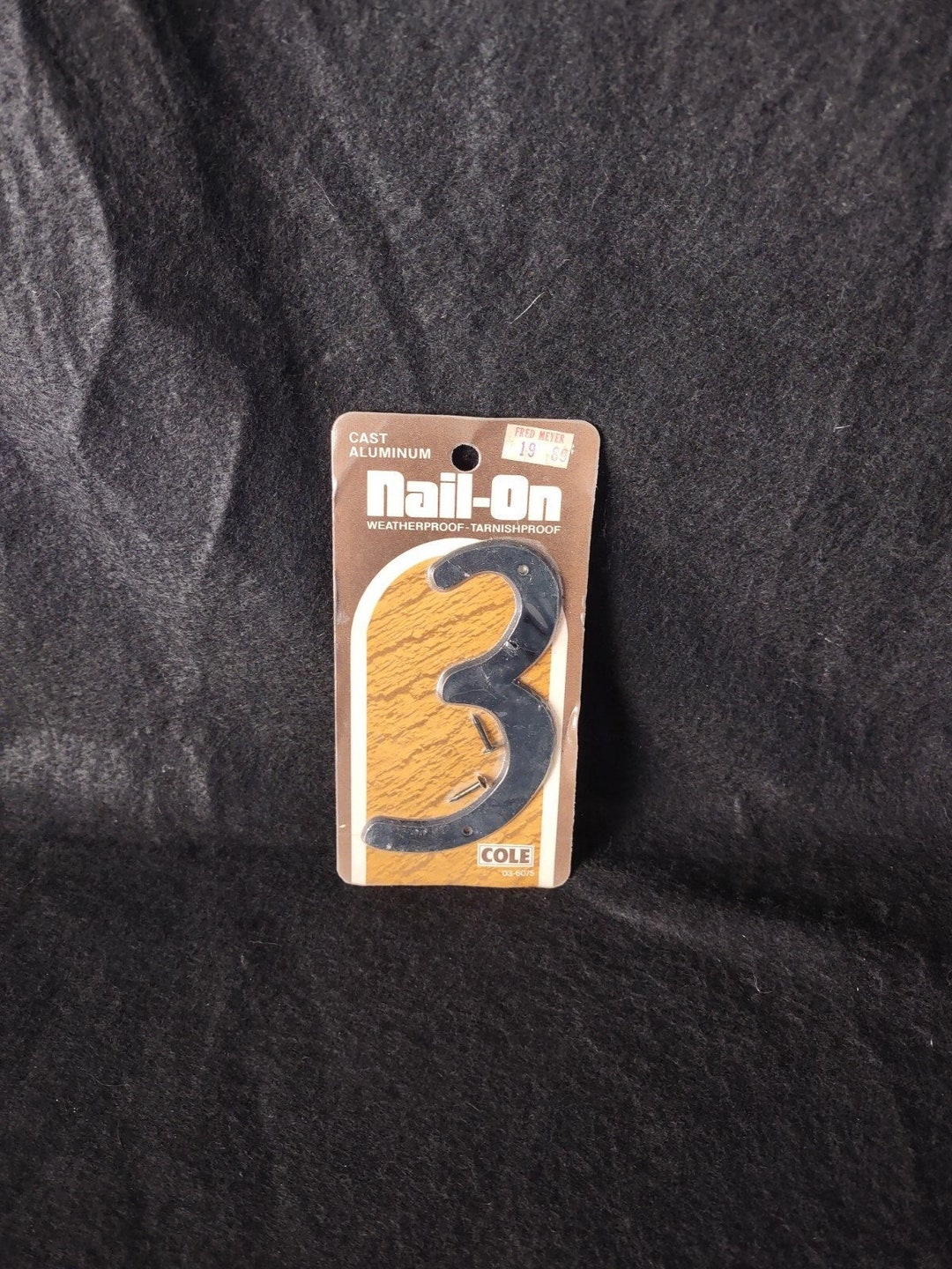 Vintage 1970s Cast Aluminum Weather Proof and Tarnish Proof House