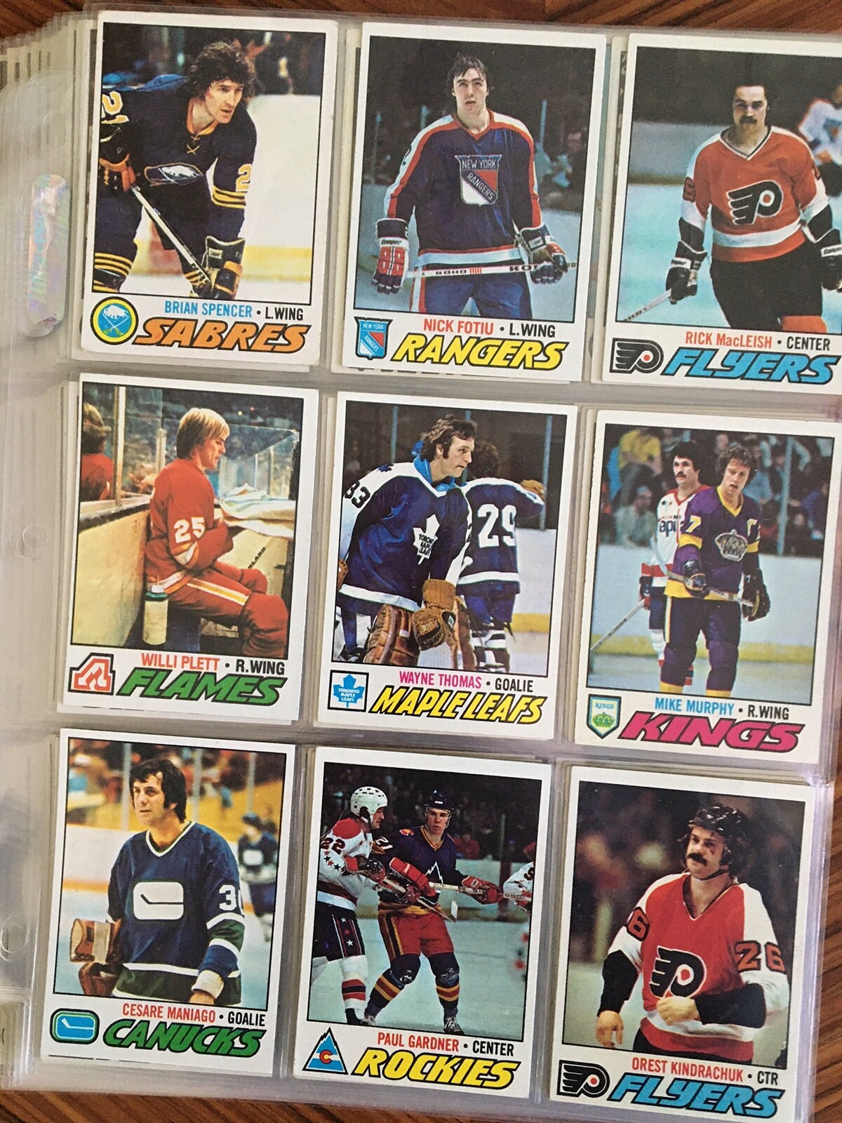 de hockey Topps vintage de 1977. Bueno Cerca de la - Etsy España