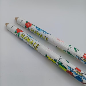 1970s Souvenir Jumbo Pencil from Hawaii with Plastic Pineapple on End - Vintage Pencil - Collectible - School and Office