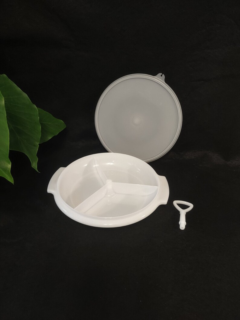 Vintage Tupperware Suzette Divided Relish Dish 3 Section Etsy
