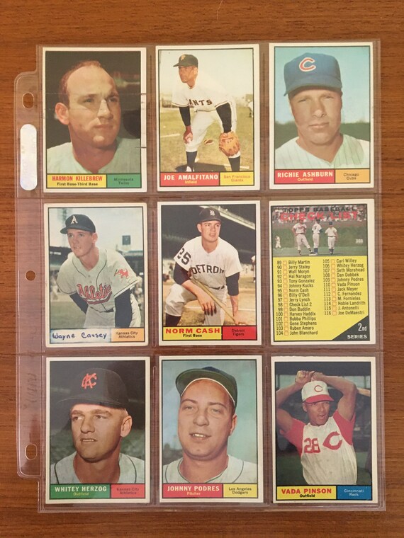1961 Topps Baseball Cards Lot of 183 Cards Good to Excellent 