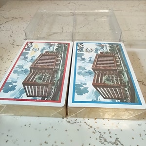 Two Decks of Playing Cards Sealed with Plastic Case - Vintage Cards - Deck of Cards