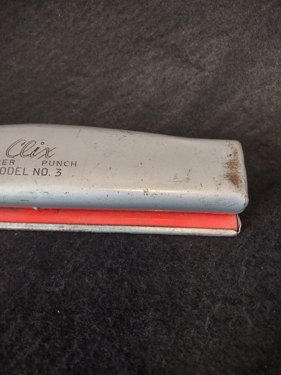 Vintage Clix 3-hole Paper Punch: Retro Industrial Office Decor - Etsy