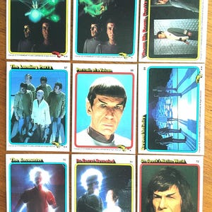 Vintage 1979 Topps Star Trek - The Movie trading cards - Complete set of 88 cards