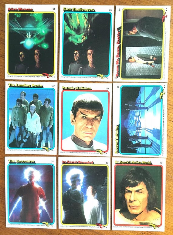 Vintage 1979 Topps Star Trek - the Movie Trading Cards - Complete