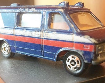 Vintage 1977 Tomica Chevy Van.  Made in Japan.  Good condition