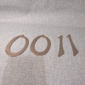 Vintage Brass 4&quot; Brass House Numbers 1 and 0- MCM Home Decor - Address Numbers - MCM Home Fixtures 1960s-1970s