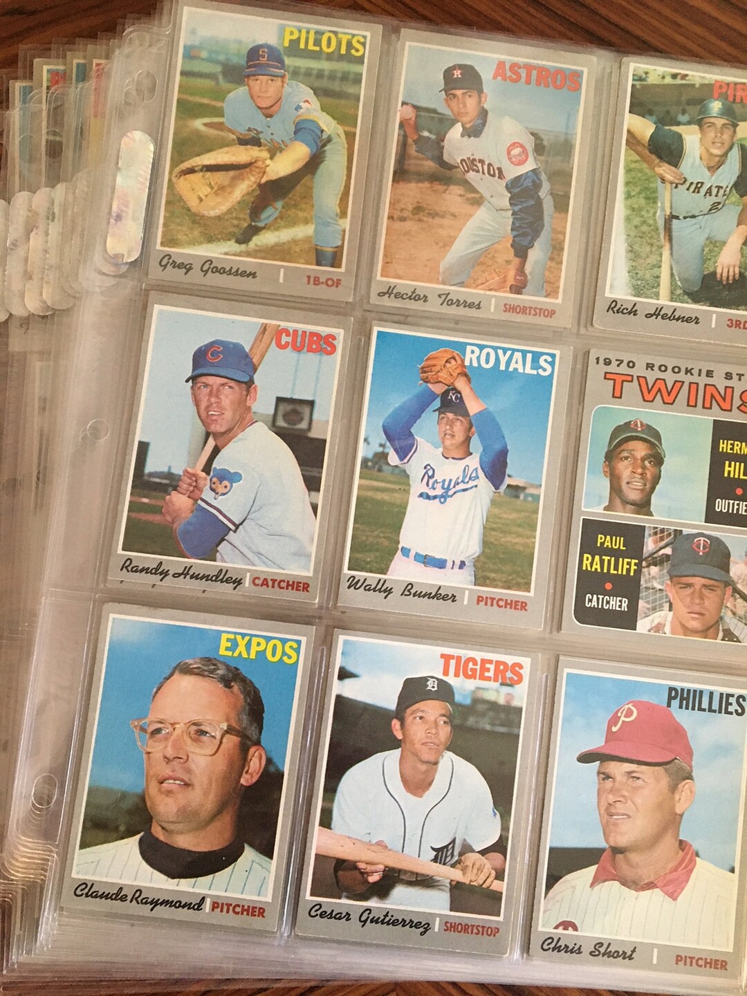 Vintage 1970 Topps Baseball Cards. Series 3. Lot of 102 Cards. Poor Very Good Condition