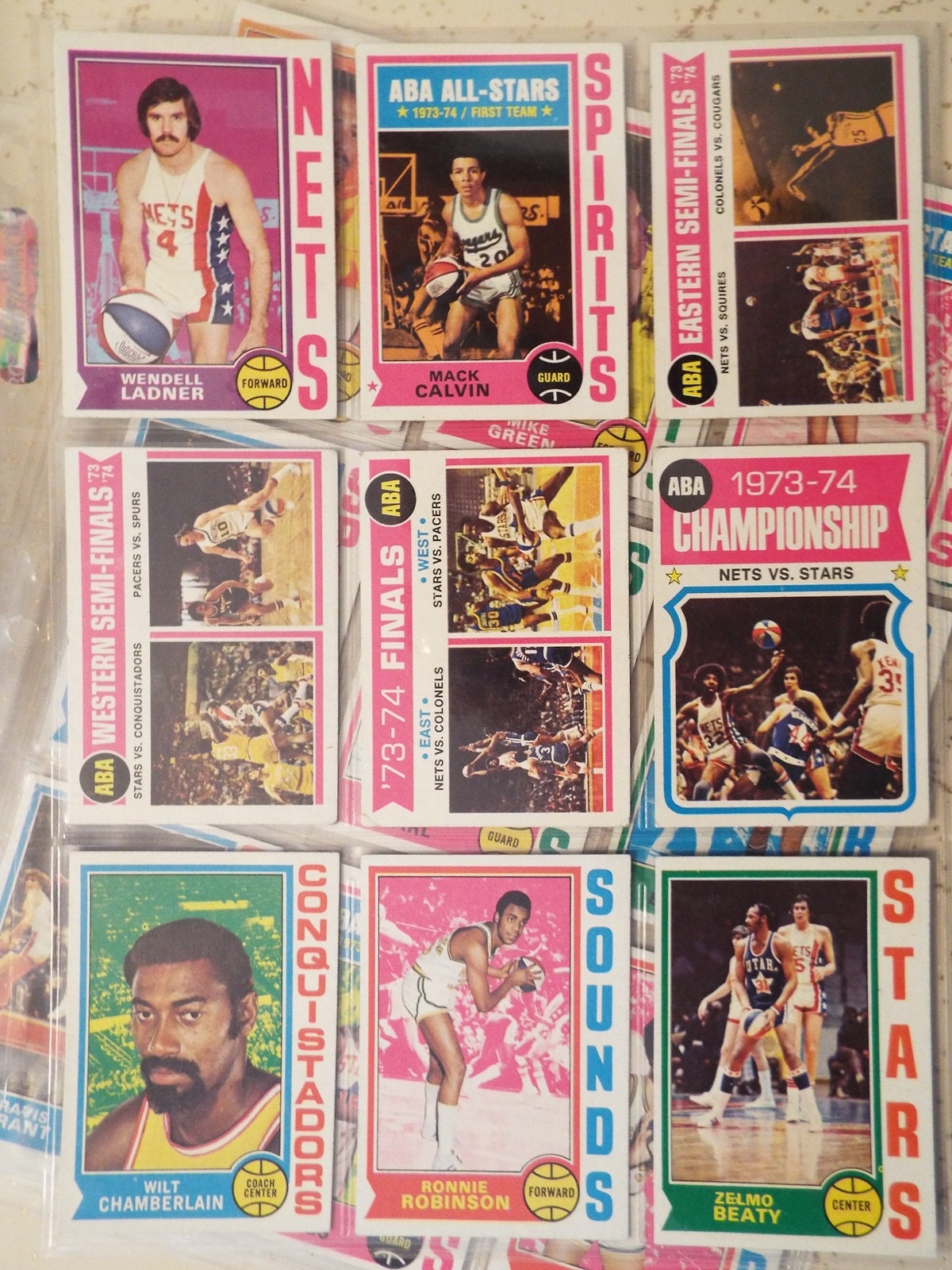 Vintage 1974 Topps Basketball Cards. Lot of 255 Cards. Etsy
