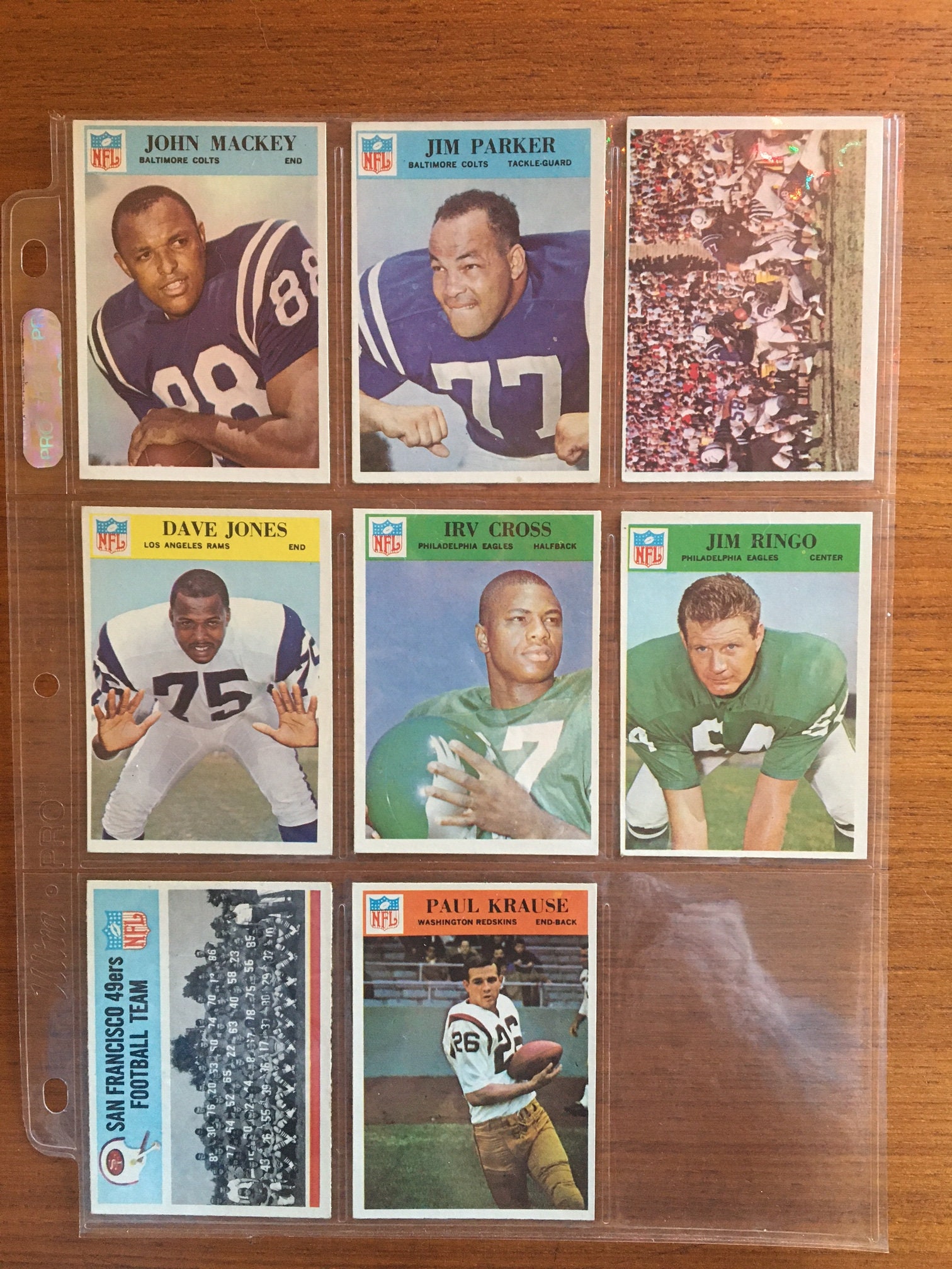 Vintage 1966 Philadelphia Football Cards. Lot of 8 Cards. - Etsy